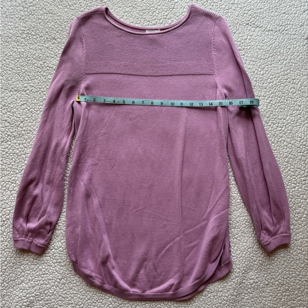Caslon Pink/Lavender Tunic Like Sweater Size S
